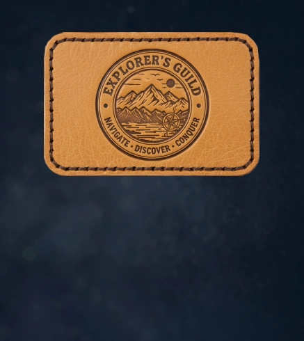 Debossed Leather Patch