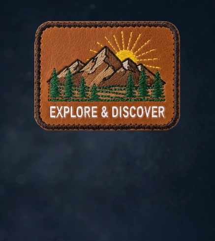 Stitched Leather Patch