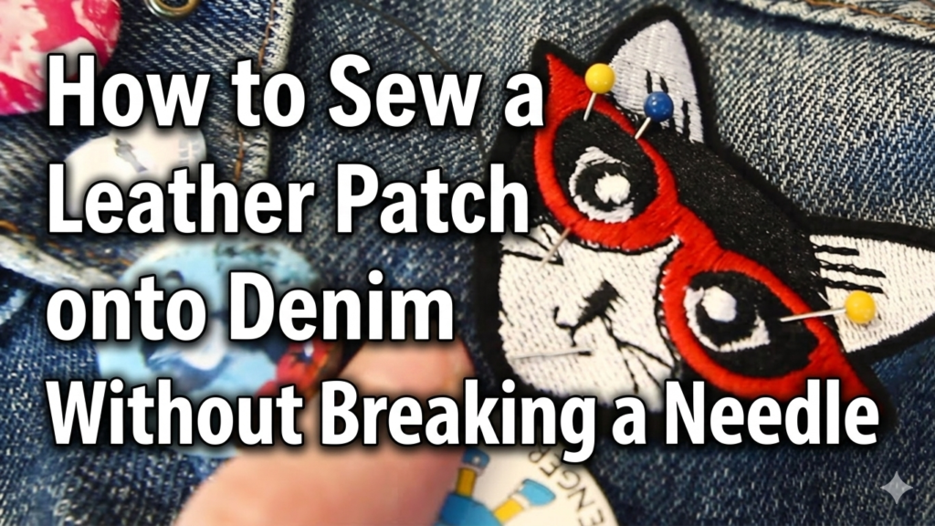 How to Sew a Leather Patch onto Denim Without Breaking a Needle